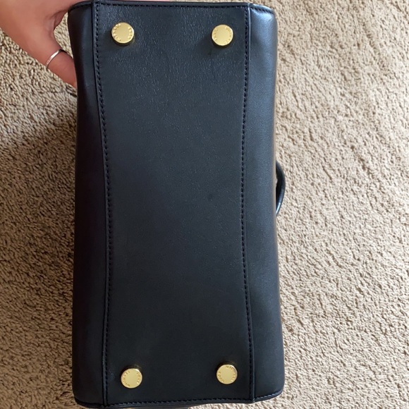 Michael Kors Genuine Black Leather Lock Tote - Picture 6 of 6